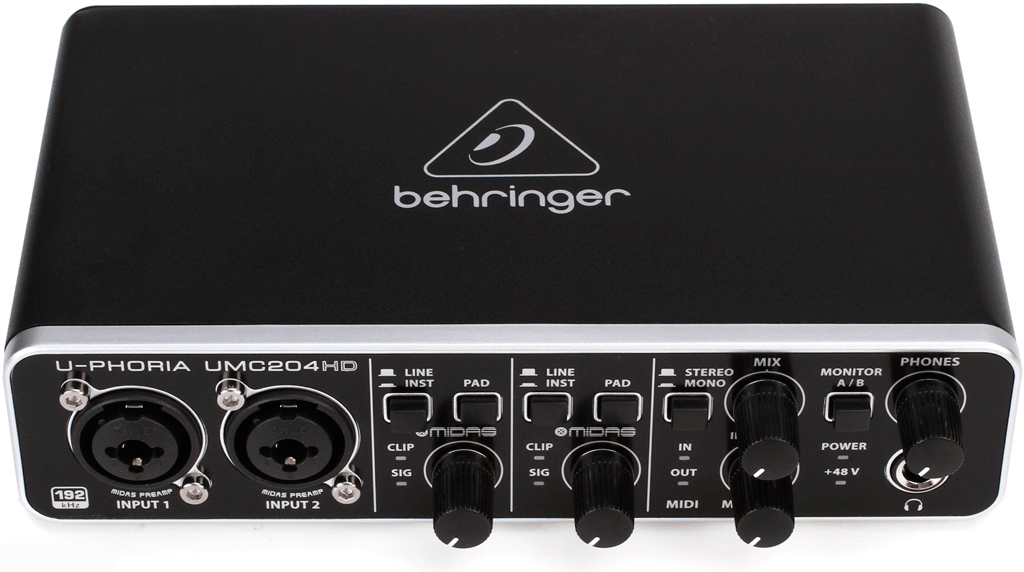  Interface Audio Behringer UMC204HD