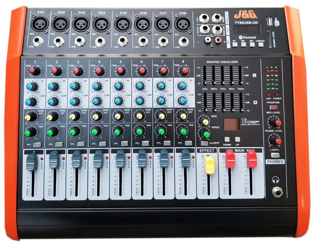 Consola JyG 8 Canales TY80USB