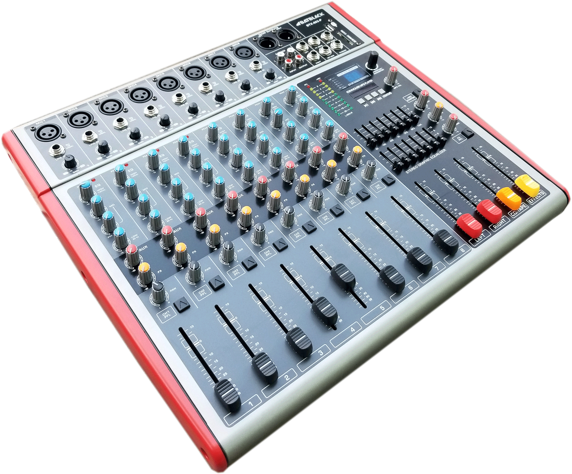 Consola 8 canales Batblack BTX-803-P 