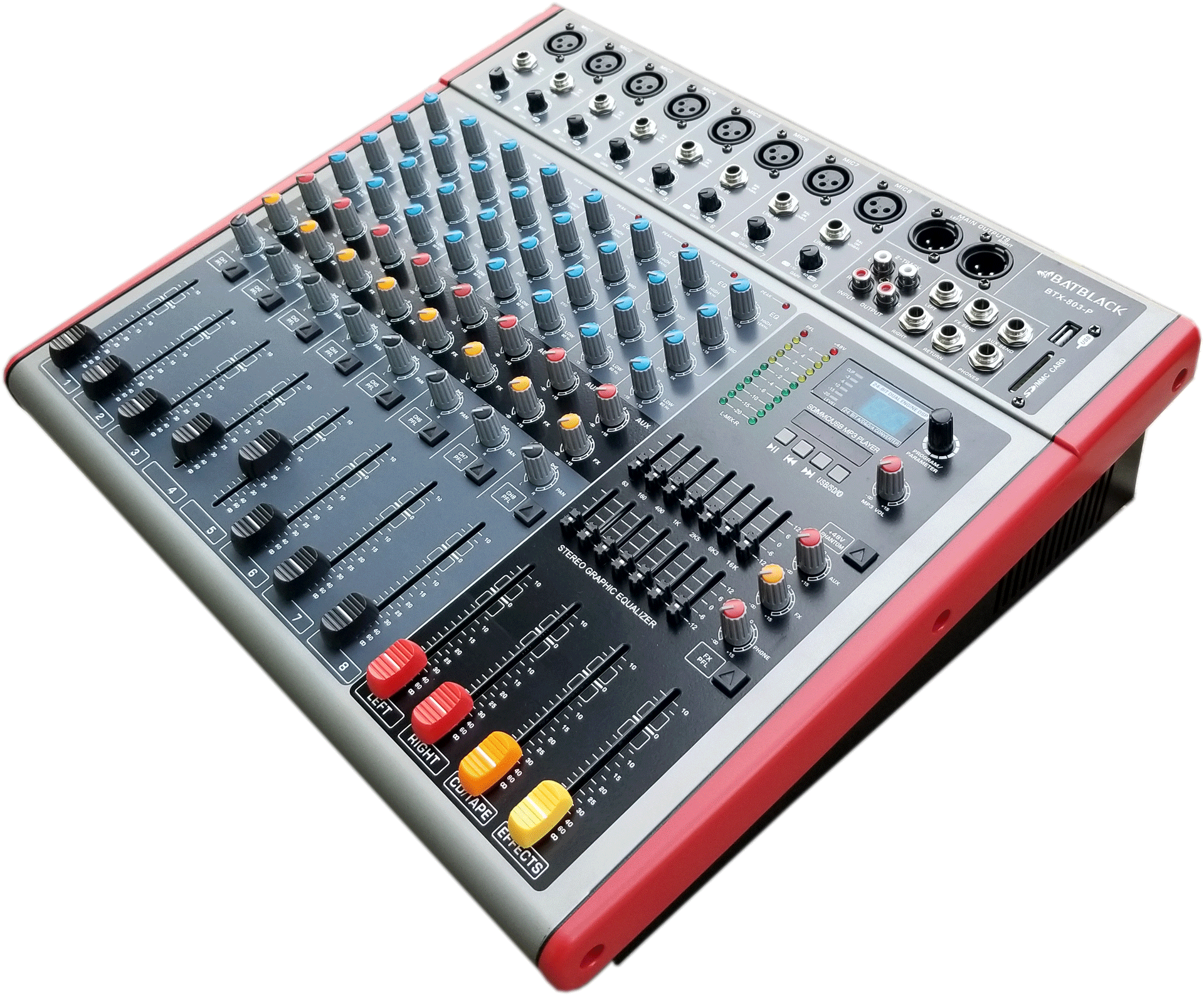 Consola 8 canales Batblack BTX-803-P 