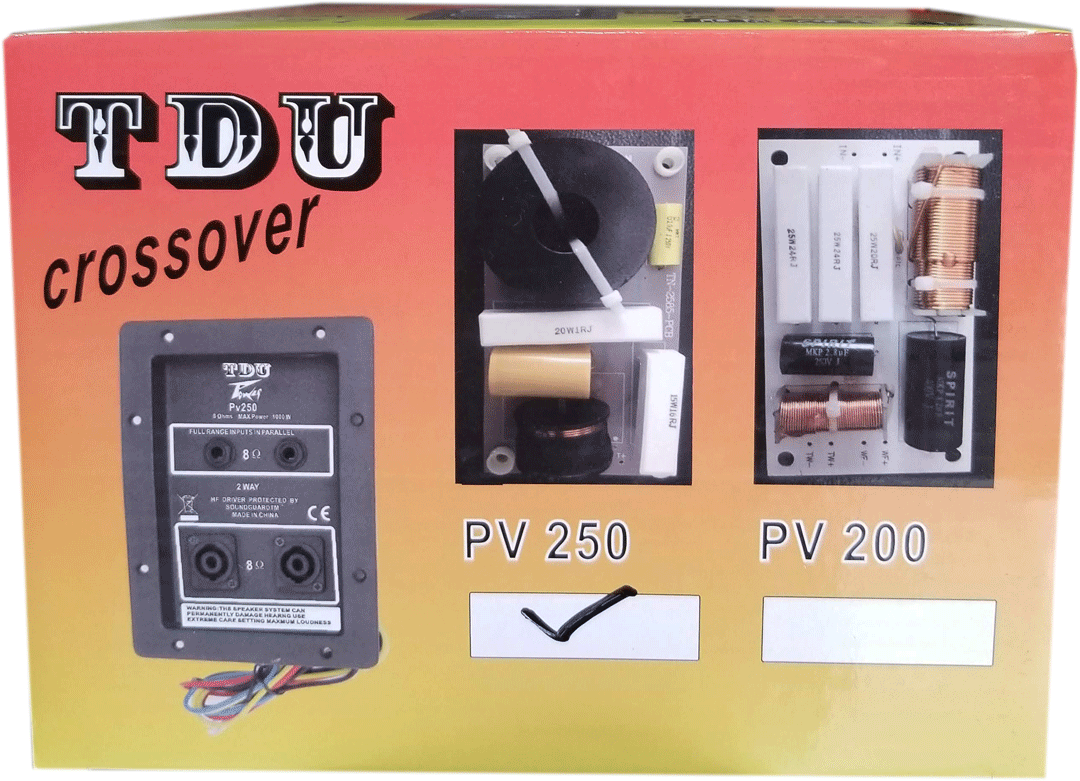 Croosover TDU PV250 2 vías 1000W