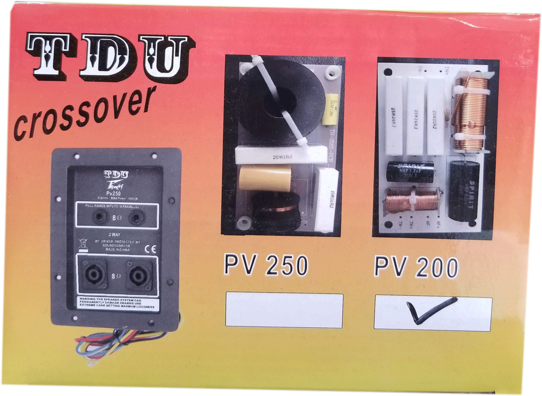 Croosover TDU PV200 2 vías 800W 