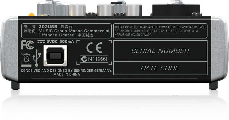Consola Xenyx 302 USB Behringer