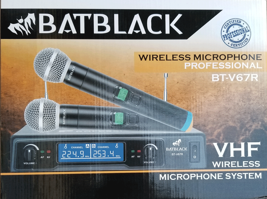 Micrófono inalámbrico Batblack BT-V67R 