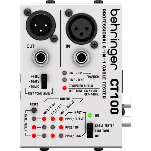 Testeador P/ Cables de Sonido CT100 Behringer