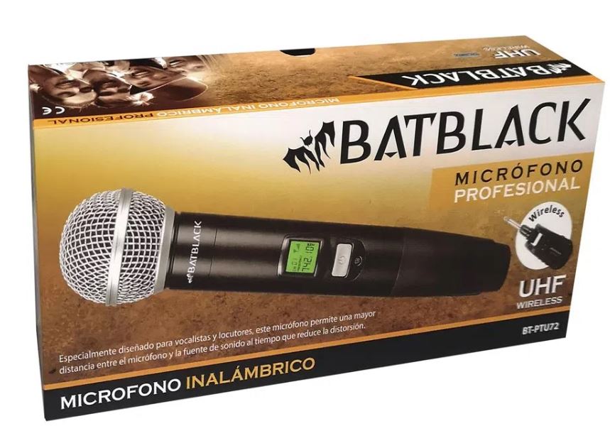 Micrófono inalámbrico Batblack BT-PTU72