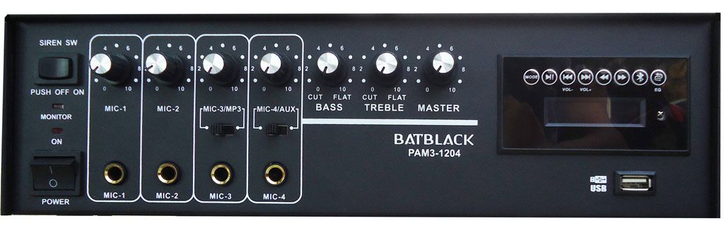 Amplificador  Batblack PAM3-1204 120W