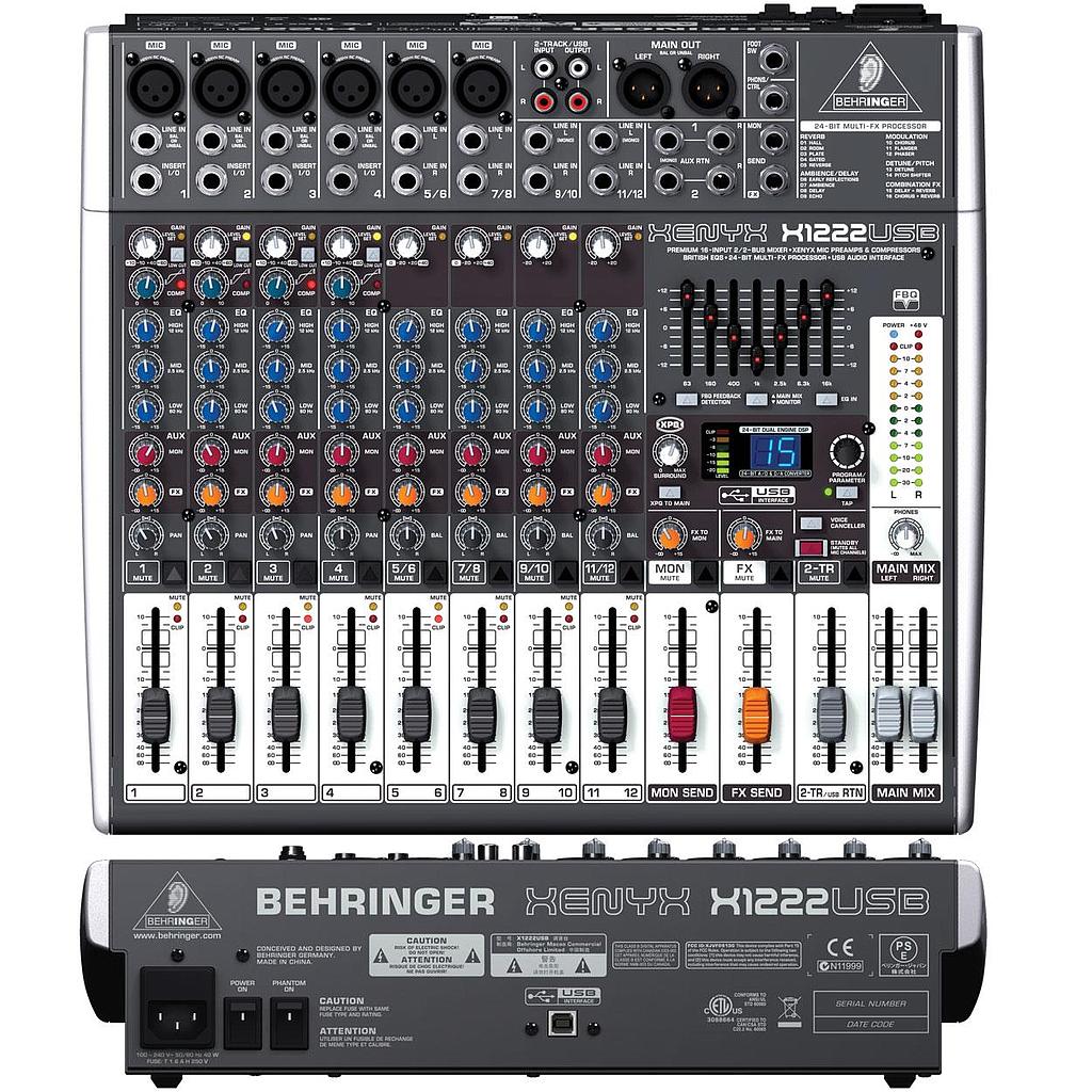 Consola Behringer Xenyx X1222USB