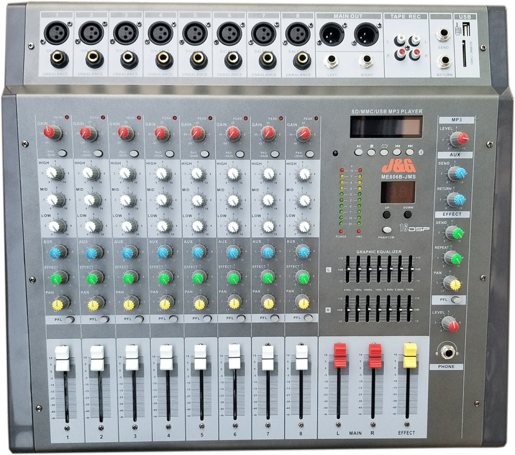 Consola JyG 8 Canales ME806B-JMS