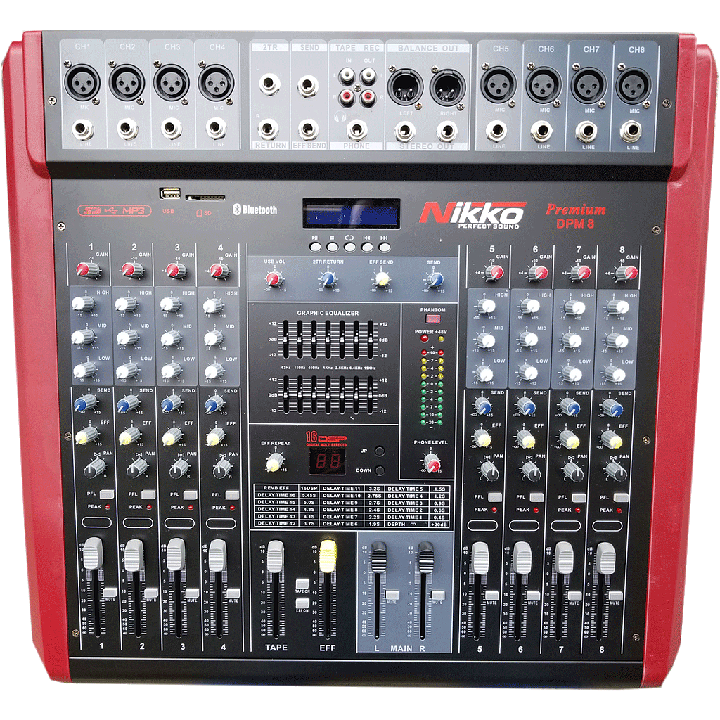 Consola Nikko Premium 8 Canales DPM8 