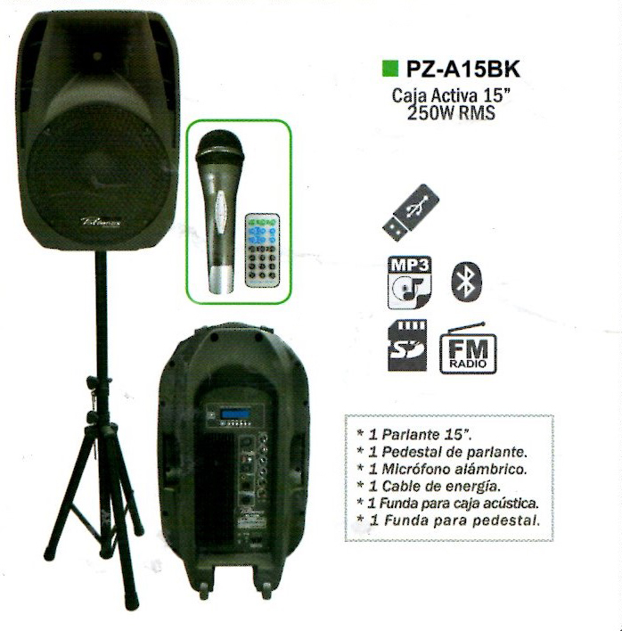 Columna Amplificada Potenza PZ-A15BK