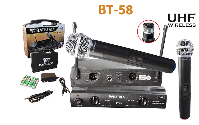 Micrófono inalámbrico Batblack BT-58