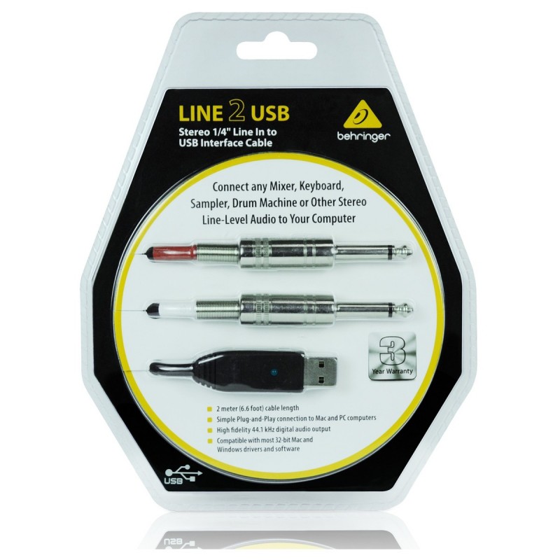 Cable Interface  Behringer Line 2 USB