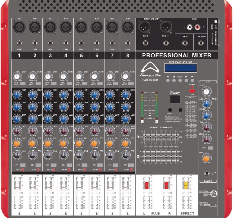 Consola Francys 8 canales 1000W