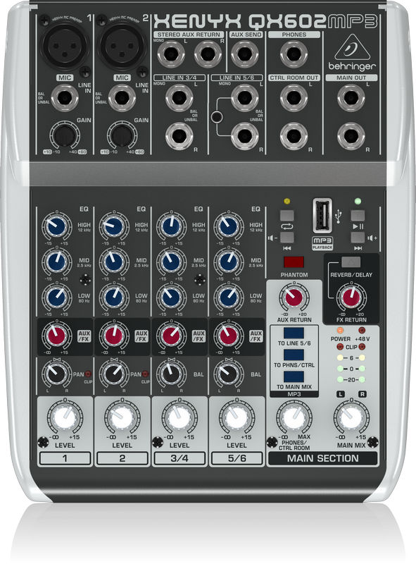 Consola Behringer Xenyx QX602 MP3