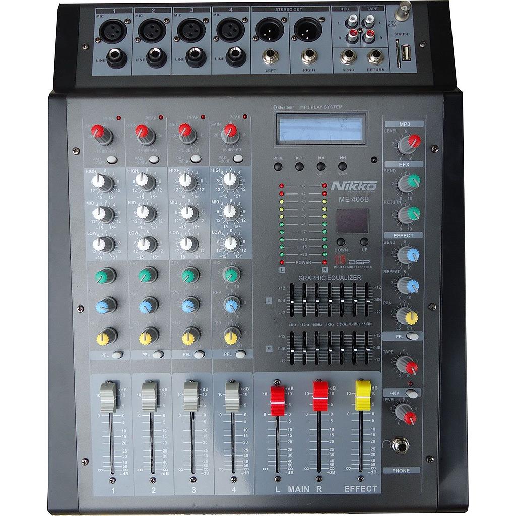 Consola Nikko 4 Canales ME406B